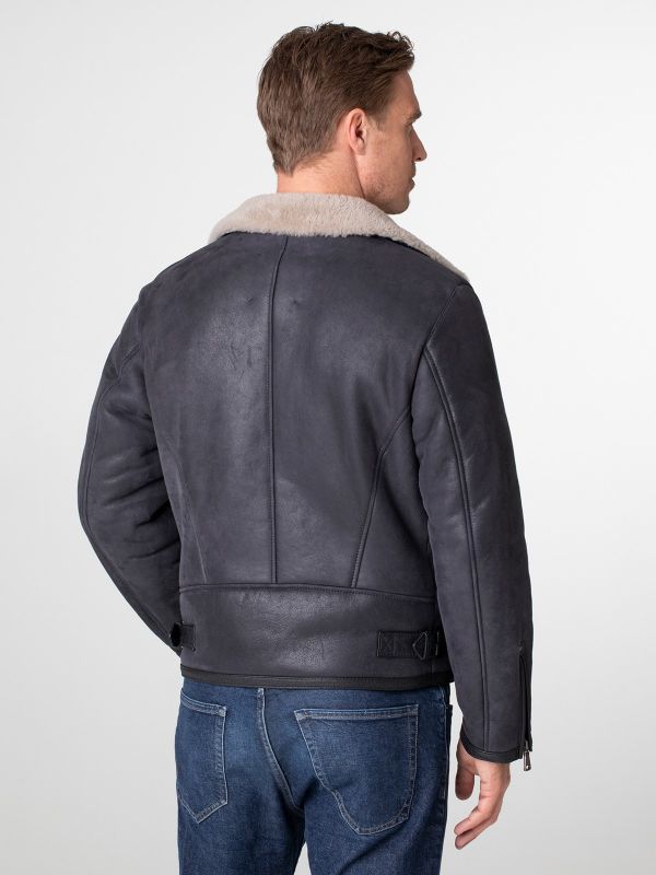 Edo Herren Lammfell Jacke