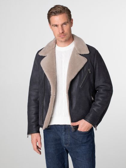 Edo Mens Lamb Skin Jacket