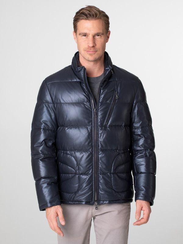 Brooklands Mens Down Leather Jacket