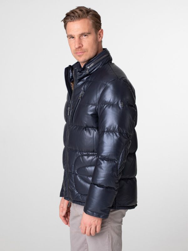 Brooklands Mens Down Leather Jacket