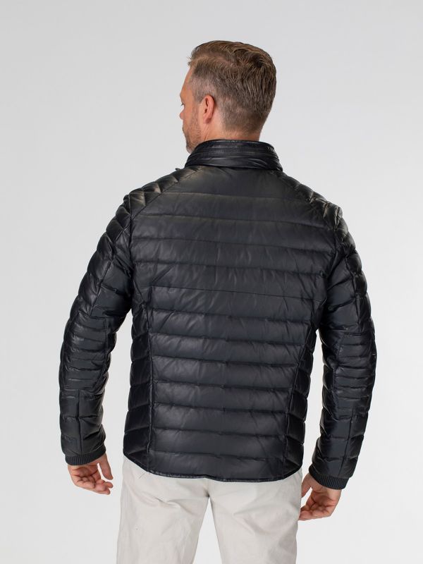 Speedster Herren Daunen Lederjacke