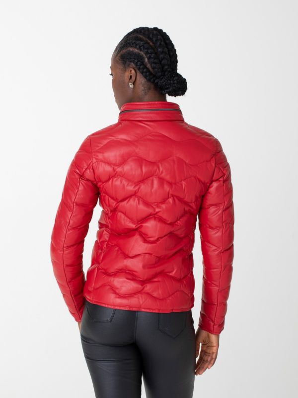 Monterey Ladies Leather Down Jacket
