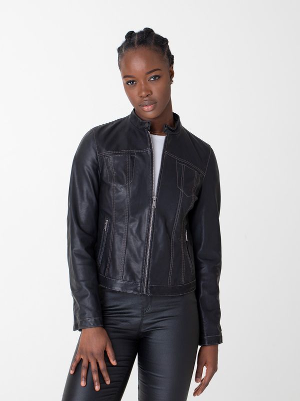 Salt Lake Ladies Leather Jacket