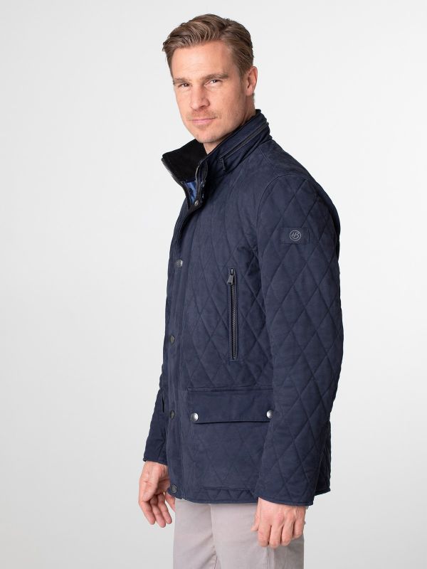 Devon Mens Quilted Leather Jacket