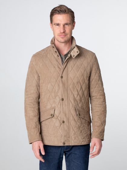 Devon Mens Quilted Leather Jacket