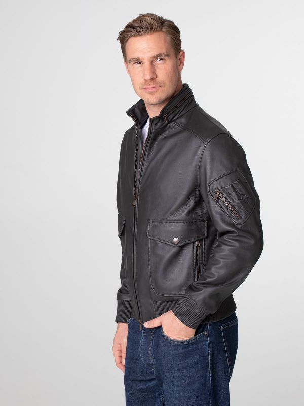 Silverstone Herren Lederjacke
