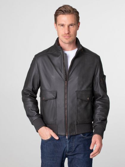 Silverstone Mens Leather Jacket